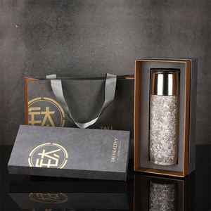 Botellas de Vacío de Titanio Puro de Doble Capa Personalizadas para Tazas Aisladas y Tazas de Café con Aislamiento Térmico para Uso en la Oficina - Product Image 2