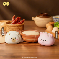 100% Original Molynk Série Restaurant Bear Dim Sum Squishy Blind Box Slow Rebound Toy Kawaii Bao Bun Mystery Box Anti-stress