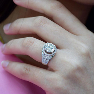 Anello di fidanzamento creativo da donna, elegante stile occidentale, accessorio alla moda per feste, regalo - Product Image 4