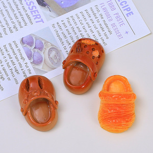 Accessoires en résine, colle crème, DIY, ornements faits main pour pinces à <span class=keywords><strong>cheveux</strong></span>, décorations florales pour chaussures, pantoufles en forme de pain simulé - Product Image 5