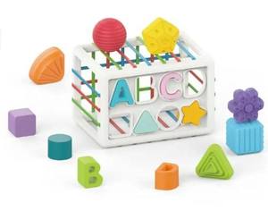 Bloques de clasificación de formas para el desarrollo temprano del bebé, juego de clasificación Montessori, juguete de aprendizaje sensorial para niños pequeños - Product Image 2