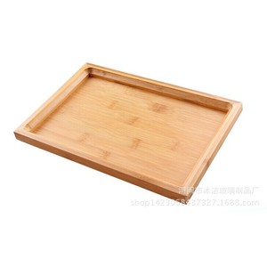 Bamboo <b>Tea</b> <b>Tray</b> Rectangular Natural Wood Pattern Residential Serving <b>Tray</b> - Product Image 1