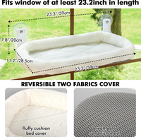 Hamac pliable pour chat, échelle d'escalade, lit suspendu à ventouse pour fenêtre, tapis de balcon, lit et nid pour chat – Meilleures ventes