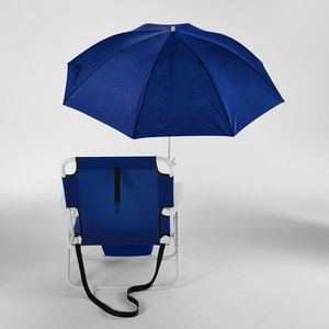 Commercial Beach Chairs and Umbrella Beach Umbrella Chair Outdoor Steel Beach Folding Chair with Fabric - Product Image 3