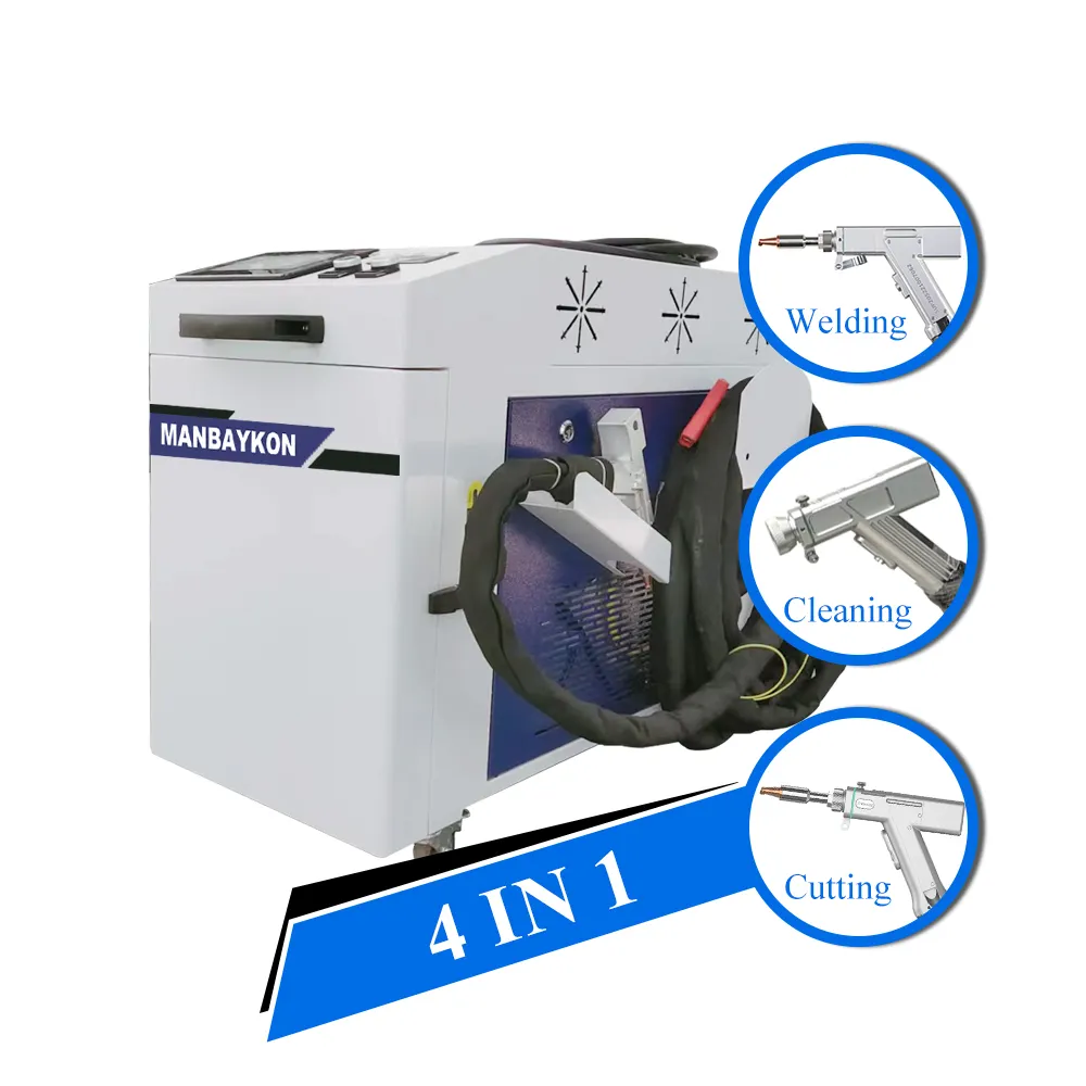 1000w 1500w 2000w 3000w 4 in 1 saldatrice Laser a fibra portatile 3 in 1 tipo saldatrici Laser