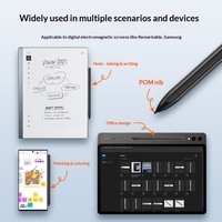 Stylet pour tablette en plastique, 4096 niveaux de sensibilité à la pression, rejet de la paume, compatible avec les stylos électromagnétiques passifs S Pen
