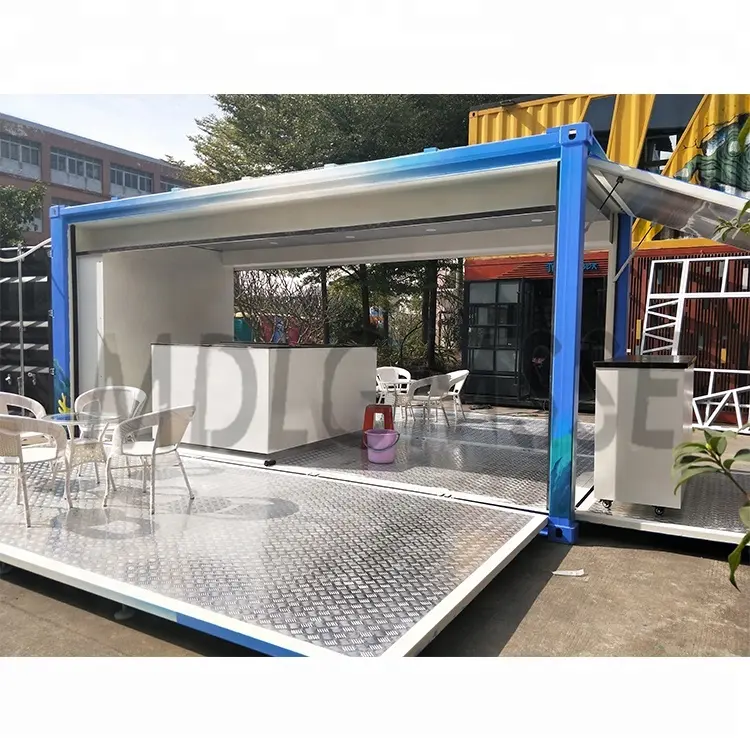 SVIP 40ft Cửa Sổ Bật Lên Container Cafe Bar Konteyner Cafe 20ft Đúc Sẵn Cà Phê Cửa Hàng Container Thanh