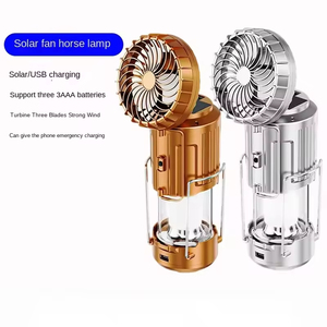 Linterna LED Brillante para Camping con Ventilador, Alimentación por Batería USB, Luz Blanca, Portátil y Colgable para Senderismo - Product Image 3