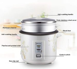 Mini-cuiseur à riz électrique automatique 0,6L/1L avec boîtier en plastique et spatule pour 1-2 personnes – Cuisson efficace et maintien au chaud - Product Image 3