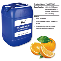 Pasokan Pabrik Grosir Minyak Esensial Tangerine Alami untuk Aromaterapi Diffuser Pijat Pencampuran Parfum Sabun Lilin DIY
