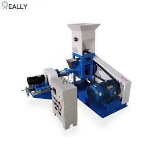 2024 Fish Feed Extruder Machine Poultry Animal Floating Pelleting Feed Making Machine For Pets With A Variety Of Molds