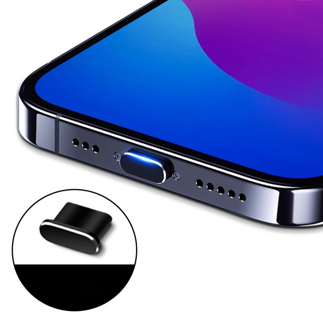 USENGKA New Hot Wholesale Charging Port Metal Dust Plug for iPhone 15 16 with USB C Port