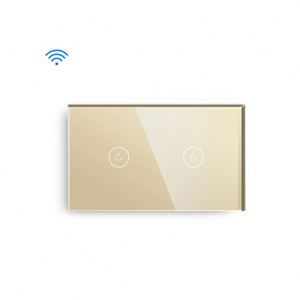118mm US <span class=keywords><strong>de</strong></span> vidrio Tuya <span class=keywords><strong>inteligente</strong></span> EE. UU. Wifi controlado enchufe 2 interruptor <span class=keywords><strong>inteligente</strong></span> Compatible con Alexa <span class=keywords><strong>de</strong></span> <span class=keywords><strong>Google</strong></span> - Product Image 1