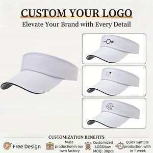 Gorra Visera con Logotipo Personalizado, Cierre de Hebilla, Transpirable, para Deportes al Aire Libre, Ala Ancha, Protección UV, para Tenis, Golf y Running - Product Image 4