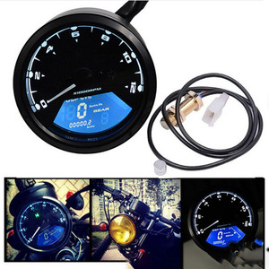 HD Digital Motorcycle Meter Panel New <strong>Speedometer</strong> 199MPH KM/H ODO 12000RPM Gear Indicator Tachometer with Alarm Light Display - Product Image 2