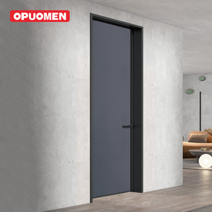 Porta da Bagno in Alluminio e Vetro con Design Personalizzato, Cerniere Nascoste, Finitura <span class=keywords><strong>per</strong></span> Appartamenti, Hotel e <span class=keywords><strong>Architetti</strong></span> Professionisti - Product Image 2