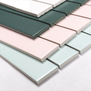 Azulejos <span class=keywords><strong>de</strong></span> mosaico <span class=keywords><strong>de</strong></span> porcelana <span class=keywords><strong>de</strong></span> tira larga <span class=keywords><strong>de</strong></span> diseño destacado mosaico <span class=keywords><strong>de</strong></span> cerámica para pared contra salpicaduras <span class=keywords><strong>de</strong></span> cocina - Product Image 2