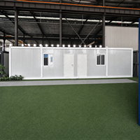 Maison conteneur préfabriquée mobile : forte résistance au feu et surface personnalisable pour bureau temporaire ou dortoir