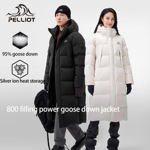 PELLIOT déperlant Toray tissu hommes extérieur hiver chaud 800 remplissage puissance Puffer Parka longue oie <span class=keywords><strong>doudoune</strong></span> - Product Image 2