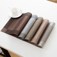 Sets de table rectangulaires résistants à la chaleur, multicolores, antidérapants, lavables, protection pour table de salle à manger et cuisine