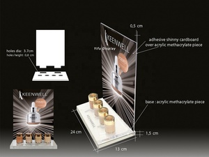 Tùy chỉnh Acrylic Son môi & nước hoa hiển thị đứng | mỹ phẩm trang điểm truy cập chủ | bán lẻ vẻ đẹp merchandiser - Product Image 4