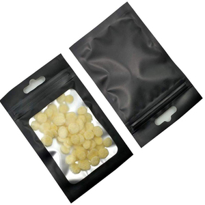 Açılıp kapanabilir Mylar çanta düz folyo şeker saklama çantası açık pencere ısı mühür torbalar gıda depolama için banyo tuzları paket - Product Image 2