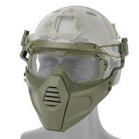 Masque Tactique Intégral Casco Tactico Combat Training Goggles Skull Hunting Gear Glasses Masque Tactique