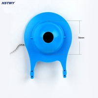 Remplacement de la chasse d'eau des toilettes de 3 pouces, facile à installer, en caoutchouc bleu HO120 avec chaîne en acier inoxydable, compatible avec Gerber 99-788