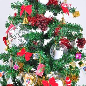 Bola de plástico transparente enfeites, bola acrílica para decoração casamento diy de natal festa - Product Image 6