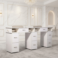 Table de manucure portable personnalisée pour salon de beauté, table de manucure pour technicien des ongles et chaise CB-M1809