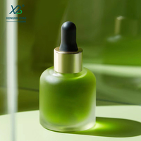 Nouvelle Bouteille Compte-Gouttes en Verre Semi-Circulaire Personnalisée de 20ml 30ml Imprimée pour Sérum de Soin de la Peau et Gouttes Oculaires