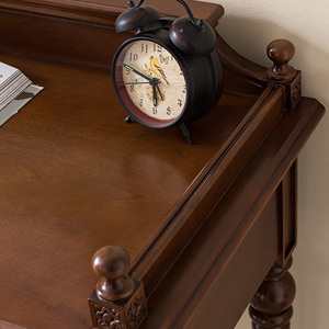 Escritorio de madera maciza a la venta, escritorio de estudio de estilo americano, mesa de aprendizaje para niños de varios tamaños con taburete, muebles para sala de estudio en casa - Product Image 4