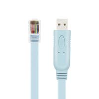 6ft RS232 avec puce Ftdi Compatible avec Cisc0 USB vers RJ45 câble de Console Usb tresse PVC, câble de Console de débogage de fil série