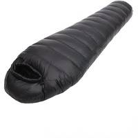Sac de couchage de type momie ultraléger en tissu nylon, 3 saisons, pour adultes, épaissi, résistant au froid, avec capuche à visière pour le camping et les voyages