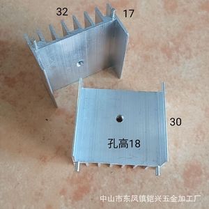 ฮีทซิงค์อะลูมิเนียม 32x17x30 มม. รูขาเสียบคู่ สูง 18 มม. สำหรับ TO220 TO247 MOSFET Schottky แบบติดตั้งบนพื้นผิว - Product Image 1