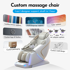 Airbags Bluetooth Intelligent <span class=keywords><strong>Massant</strong></span> Fauteuil de massage complet Contrôle vocal électrique de luxe Portable 4D Zero Gravity - Product Image 6