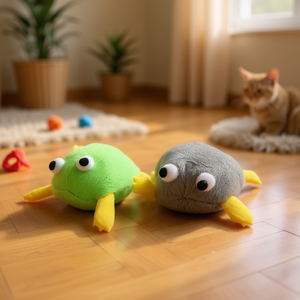 Yommy Frog Cat <b>Toy</b> 6.5cm Plush <b>Interactive</b> <b>Pet</b> <b>Toy</b> - Product Image 3