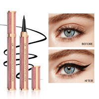 Crayon Eyeliner Noir Intense Étanche, Résistant à la Transpiration et aux Bavures, Fini Naturellement Lisse, Effet Étoilé
