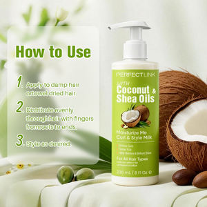 Gelée capillaire hydratante et lissante ODM à l'huile de coco, rehausseur de boucles à tenue forte, crème-gel définissante pour cheveux bouclés - Product Image 5