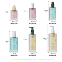 Flacon pompe cosmétique léger en verre pour sérum, lotion, essence, tonique, eau de maquillage, huile capillaire – 80, 100, 120, 150, 200, 250 ml