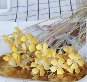 Commercio all'ingrosso vero e proprio essiccato viola di eucalipto bouquet per la casa di pasqua di san valentino decorazioni di disegno floreale fiori secchi regali - Product Image 3