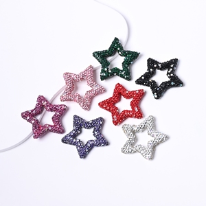 Dijes de lujo con parte trasera plana de diseño de gatito, flor, corazón y <span class=keywords><strong>estrella</strong></span> para fundas de teléfono, accesorios a granel - Product Image 6
