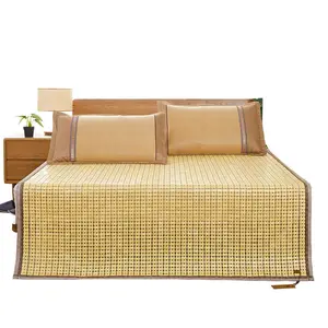 Großhandel bambus matratze schlafen bett-22 Jahre Fabrik erfahrung 100% natürliche Bambus-Schlaf hülle Hochwertige faltbare chinesische Bambus-Bett matte