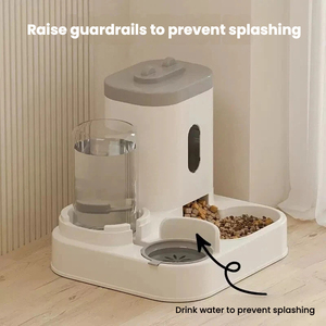 Produk Hewan Peliharaan Mangkuk 2-in-1 untuk Kucing dan Anjing Dispenser Air Plastik Baru Perlengkapan Hewan Peliharaan untuk Hewan Peliharaan - Product Image 3