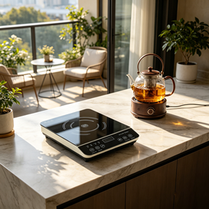 Cuisinière à induction manuelle légère et portable avec fonction Hotpot, compatible avec la langue néerlandaise, cuisson haute puissance - Product Image 1