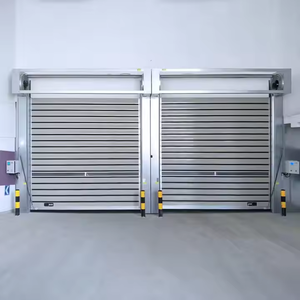 <span class=keywords><strong>Porte</strong></span> industrielle à obturateur rapide <span class=keywords><strong>coulissante</strong></span> automatique au design moderne Intérieur roulant à grande vitesse en alliage d'aluminium pour entrepôts Garages - Product Image 6