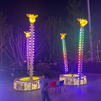 Structure en fibre de verre sur le thème de la musique, parc touristique, trampoline à bungee, divertissement mobile pour enfants, manège d'amusement