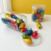 Bonbons gélifiés multicolores en forme de pièces, fourrés à la confiture de fruits, au goût sucré, pour enfants