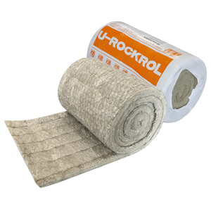 <span class=keywords><strong>Isolation</strong></span> thermique ignifuge haute densité classe A1 80kg/m3 50mm 75mm rouleau de laine de roche avec couverture en laine de roche en treillis métallique - Product Image 4
