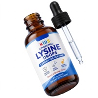 Complément Alimentaire Liquide OEM pour Enfants : Gouttes Liposomales de L-Lysine 1000mg 60ml Saveur Cerise Orange pour le Soutien Immunitaire et la Croissance Osseuse